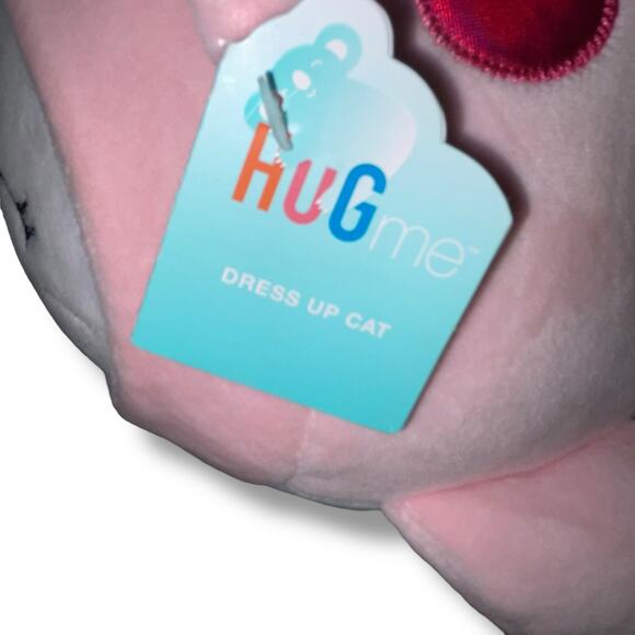 Hug Me Plush Dress Up Cat Narwhal Horn Glittery Pillow Embroidered Nursery 10" - Picture 9 of 12